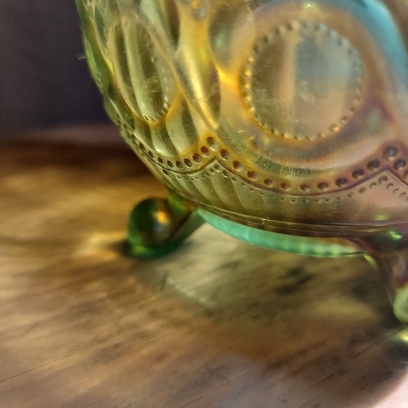 Carnival glass candy dish - Picture 2 of 4